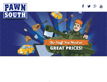 Tablet Screenshot of pawnsouth.com